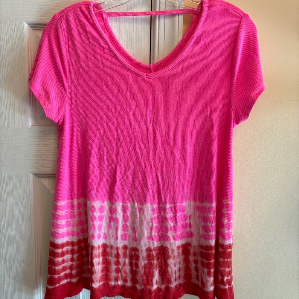 Justice Pink Relaxed Short Sleeve T-Shirt